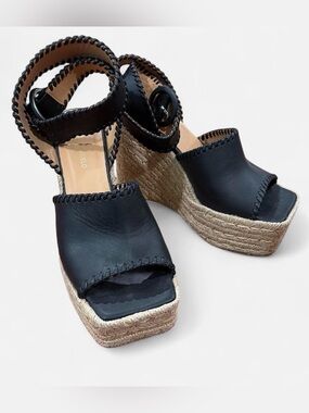 Paloma Barceló Esequibo leather wedge sandals